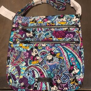 Vera Bradley Disney Mickeys Paisley celebration triple zip hipster NWT